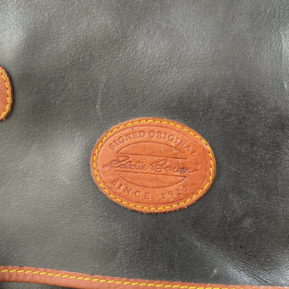 Vintage Eddie Bauer Leather Briefcase - Picture 2 of 7